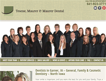 Tablet Screenshot of garnerdental.com